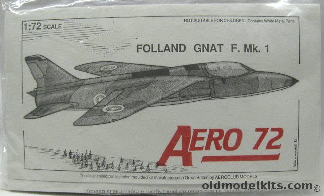 Aero 72 1/72 Folland Gnat F.Mk.1 Finnish Air Force - Bagged (Aeroclub) plastic model kit